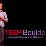 Shawn at TEDxBoulder in 2010.